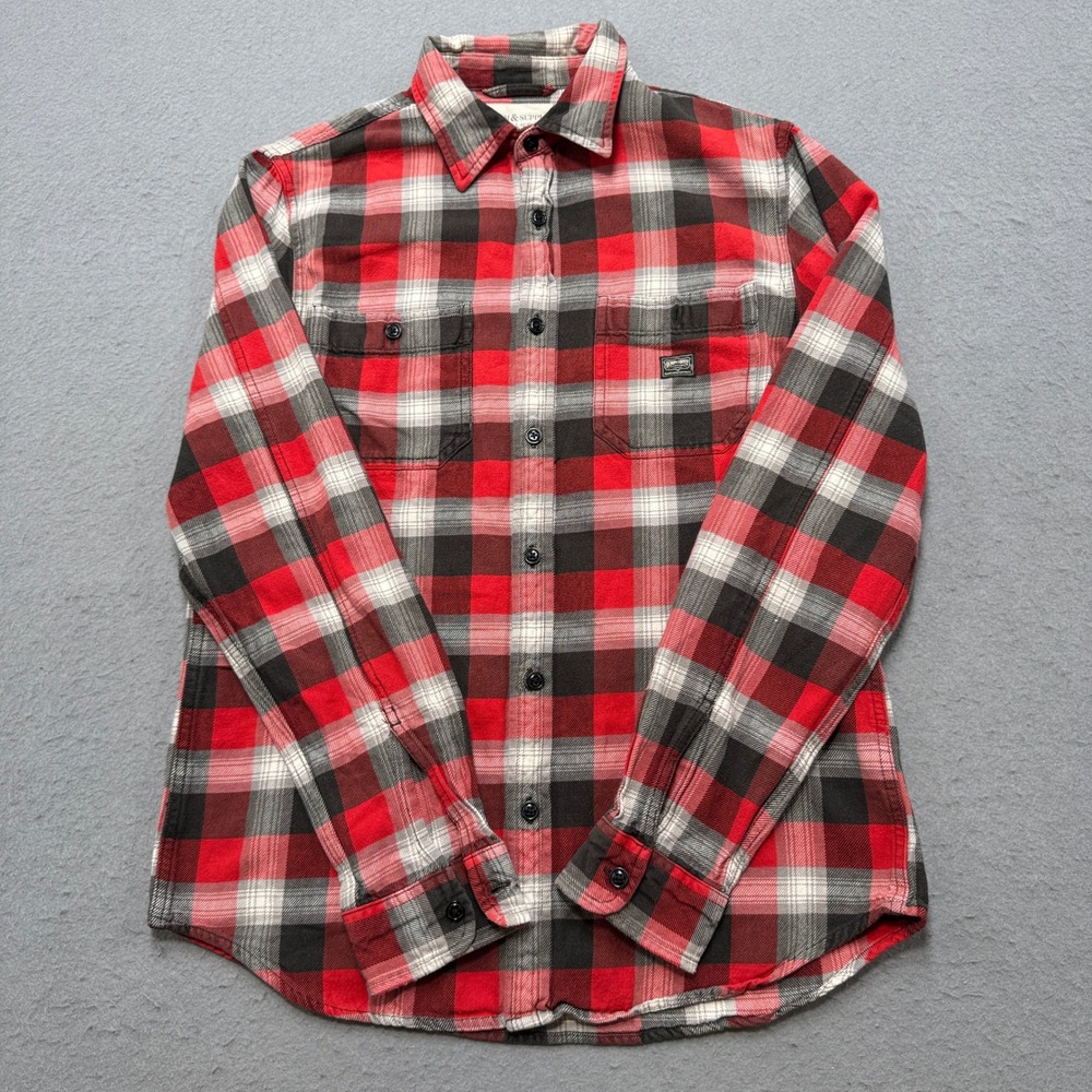Denim & Supply Ralph Lauren Flannel Shirt Men's Medium Buffalo Plaid Button Down